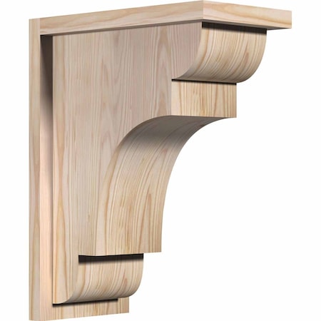 Ekena Millwork New Brighton Smooth Corbel w/Backplate, Douglas Fir, 7 1/2"W x 14"D x 18"H COR08X14X18NEB01SDF